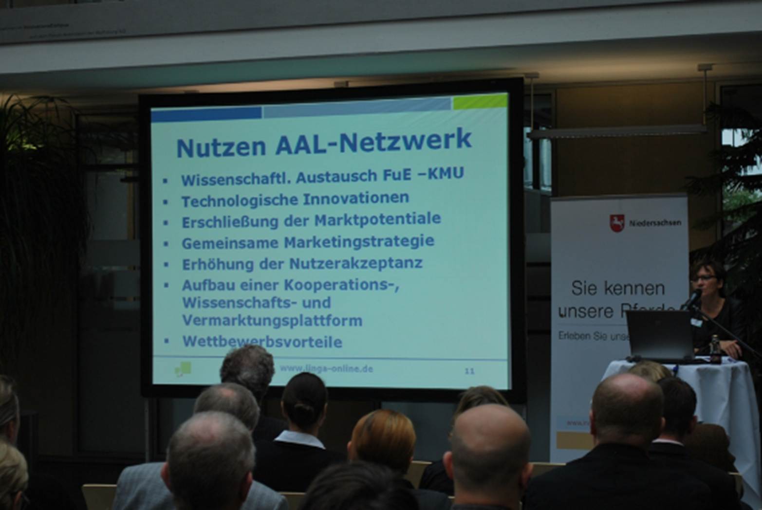 Präsentation beim Auftakt des AAL-Netzwerks