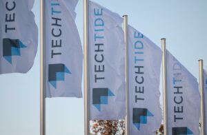 Flagge der TECHTIDE - Konferenz zur Digitalisierung in Wirtschaft und Gesellschaft
