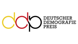 Logo von Deutscher Demografie Preis auf weißem Hintergrund.