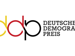 Logo von Deutscher Demografie Preis auf weißem Hintergrund.