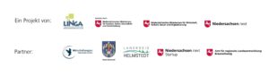 Logos der Organisatoren und Partner der LINGA Wochen 2024.